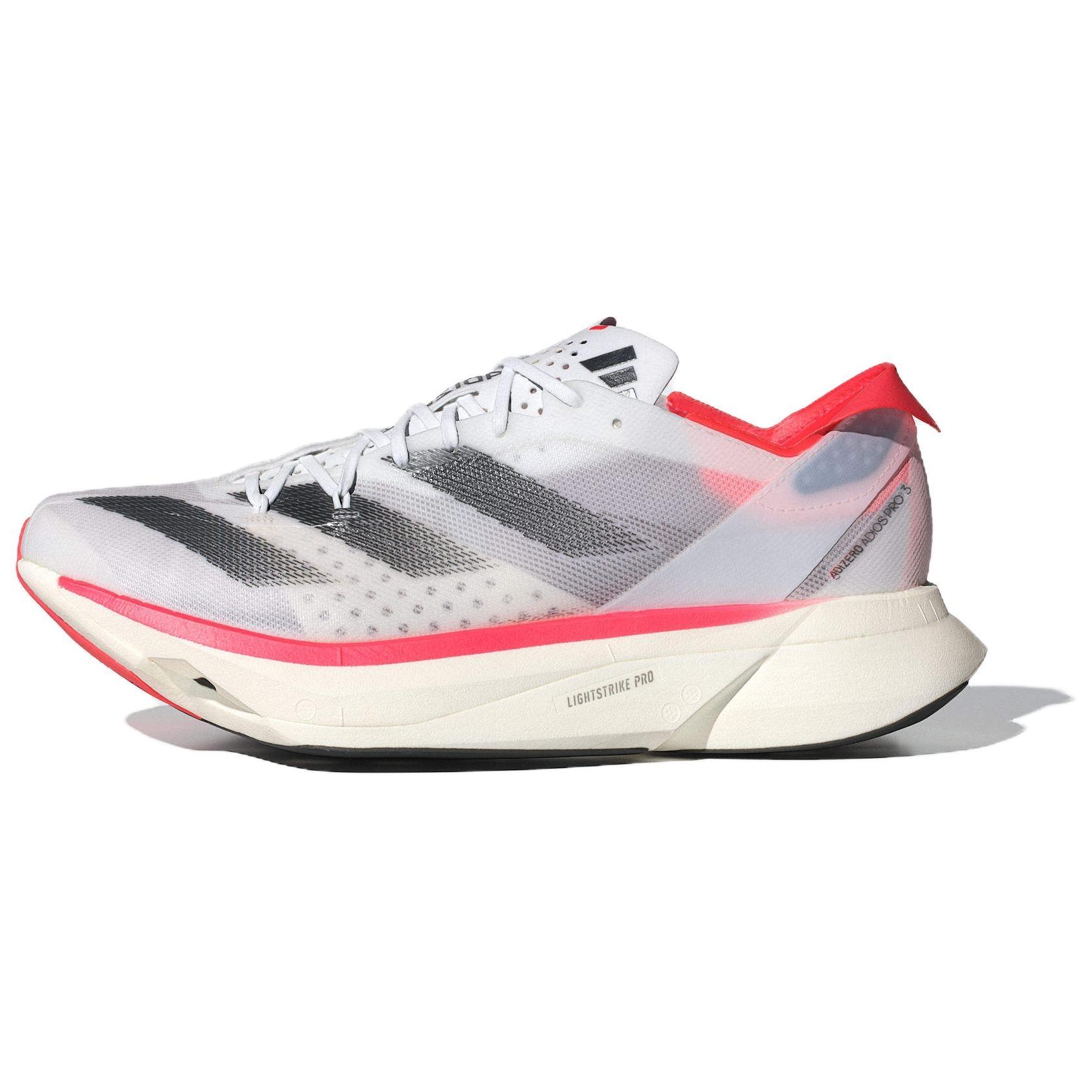 adidas Adizero Adios Pro 3 White Black Solar Red Men s IE1053 EU 36