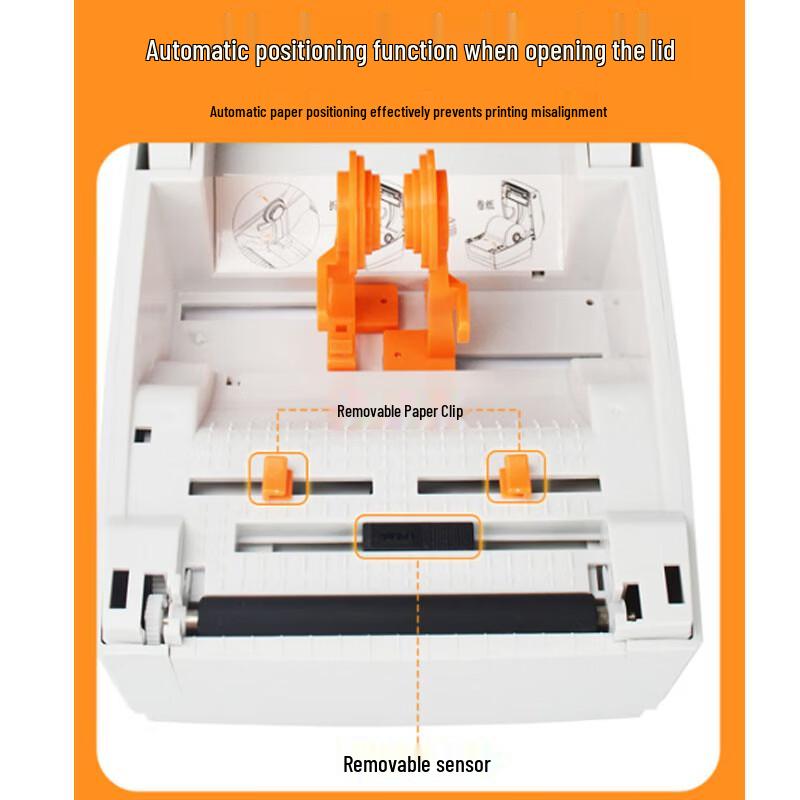 Rongda RP410N Bluetooth USB Thermal Shipping Label Printer CN plug (adapter included)