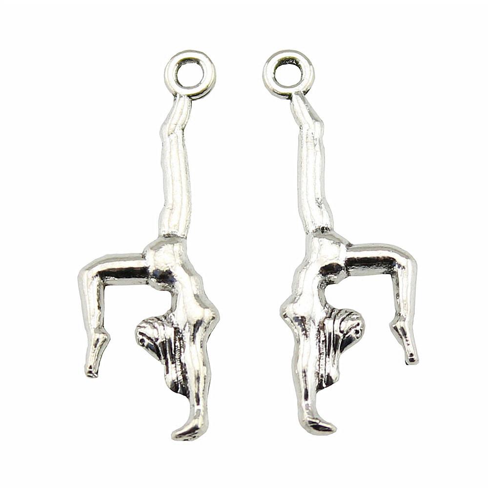 Weightlifter Charms Athletes Pendants For Fitness Gym Themed Jewelry Making