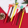 30pcs Kawaii Christmas Gel Pen Cute Christmas Tree Reindeer Santa Snowman Gift 0.5mm Black Neutral Pens School Office Stationary