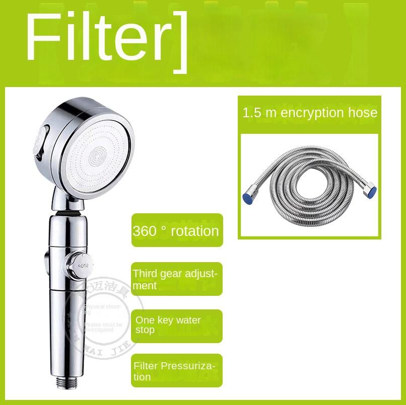 

насадка для душа под давлением с одной кнопкой остановки воды ручной фильтр дехлорирование уход за кожей душ с высоким давлением