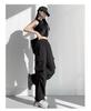 Women's French Windproof Wide-Leg Pants for Spring/Autumn: Casual, Loose, Petite Fit, Ideal for Mountaineering and Sports.