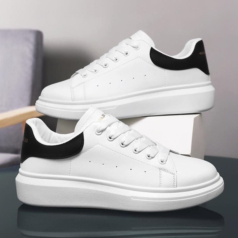 Breathable Men Skateboarding Shoes Platform Couple Casual Shoes Outdoor White Walking Running Sneakers Women Tennis Shoes