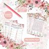 Baby Shower DIY Game Kit, 145 Pieces Floral Wishes Guessing Fun Activity Cards