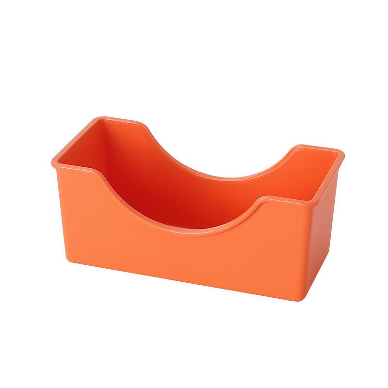 Unbreakable Stackable Plastic Snack Plates with 2 Sections - Set of 8 In Multiple Colors