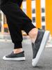Fashion Canvas Sneakers Summer Korean Style Round Toe Slip-on Men's Casual Shoes Low Price Breathable Trends 2025 Non-leather Male Shoe