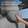 Car neck pillow lumbar support For split-type headrest seats Suede headrest Relieve fatigue Car seat interior accessories