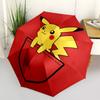 1pc Pocket Pikachu Automatic Open/Close Umbrella, Portable 3-Fold Compact Umbrella for Men & Women, Perfect Gift for Birthday128