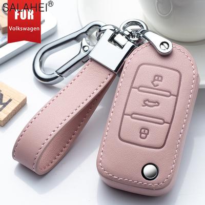 AAAJH1 Car Key Case For VW Volkswagen Polo Golf 4 5 6 7 T5 Passat B6 B5 B8 Magotan For Octavia A5 A7 Kodiaq Seat Leon Ibiza Ateca