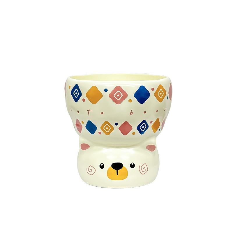 Ceramiczny Kubek Uroczy Zwierzęcy Kubek na Prezent Urodzinowy Oryginalne Kubki do Kawy Kubki do Piwa Naczynia Świąteczne Herbata Personalizowany Zabawny Bar