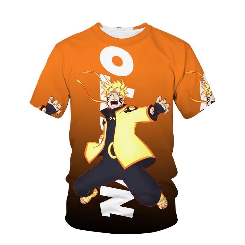 

Детское аниме Наруто 3D цифровая печать Мальчик Уличный тренд Круглый вырез Короткий рукав Футболка 160