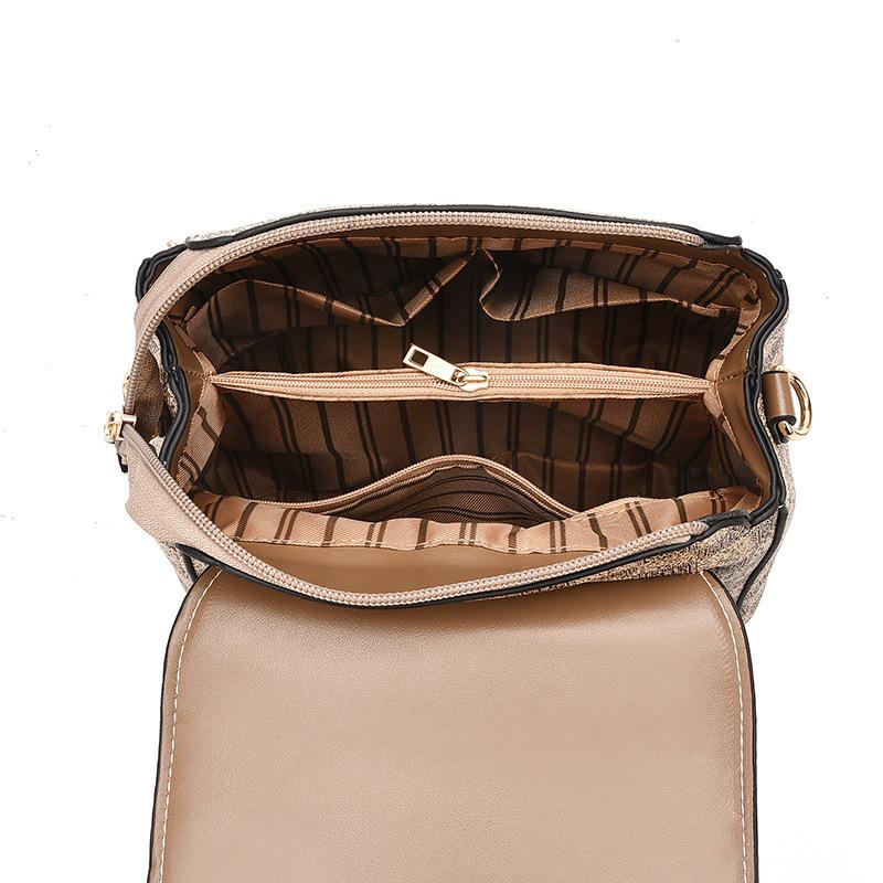 Bag messenger bag women's 2025 new fashion backpack pu Korean student personalized backpack women's bag