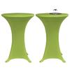 Day and Night - Day and Night Elastic Table Cover 2 Units 70 Cm Green