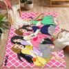 K-on! Group Pose Themed Anti-Slip Rugs - Polyester Home Decor, Suitable for Bedrooms, Living Rooms, Doorways, Studios, and Decorations