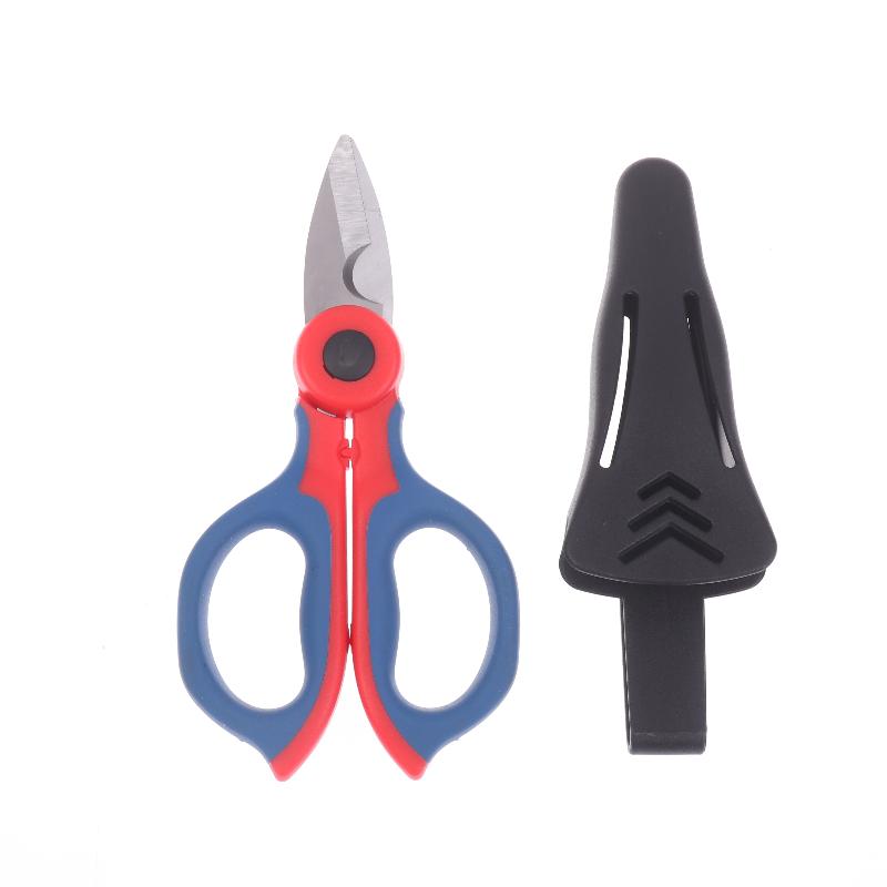 Industrial-Grade Heavy-Duty Cable Cutters Electrician'S Shears, Non-Slip Manual Wire Strippers, Household Shears (With Sheath)