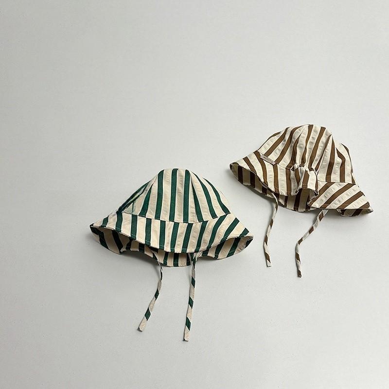 Baby Summer Fisherman Hat With Wide Brim And Breathable Cotton For Sun Protection