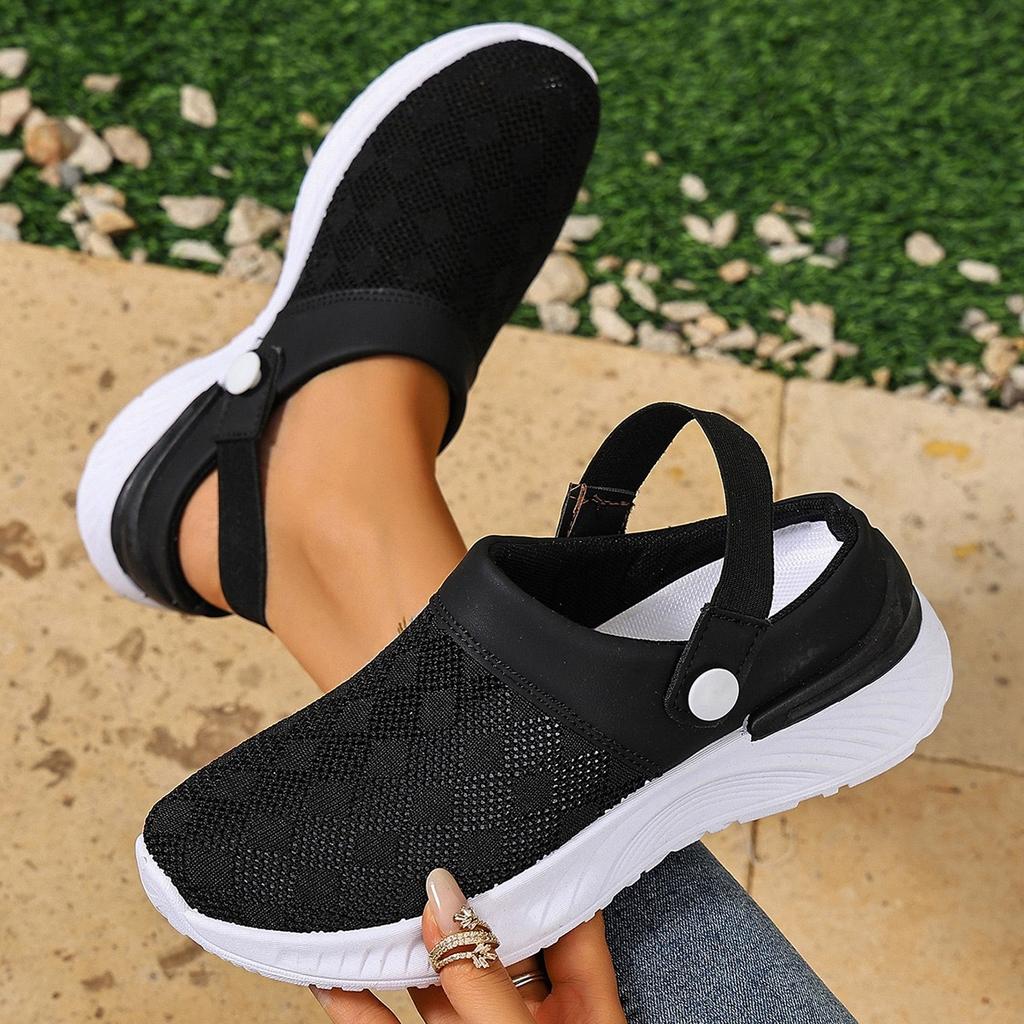 Anti-slip Shoes, Breathable Shoes, Casual Soft-soled Lightweight Half-trap Net Surface Shoes