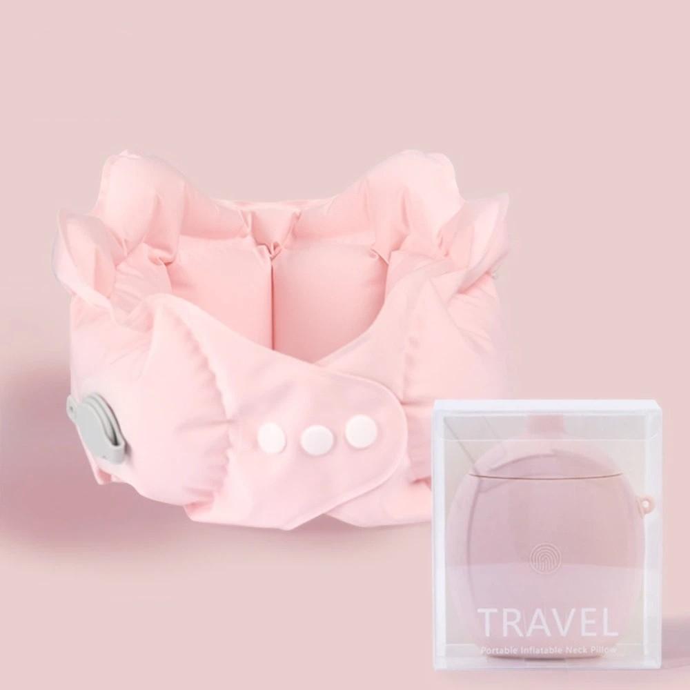 Press Inflatable Inflatable Pillow U-shaped Foldable Neck Protection Pillow Super Light Relax Neck Travel Neck Pillow Travel