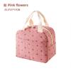 Cute Floral Printed Food Handbags Portable Thermal Lunch Bag Durable Waterproof Office Cooler Ice Insulated Case Camping Ins Bag
