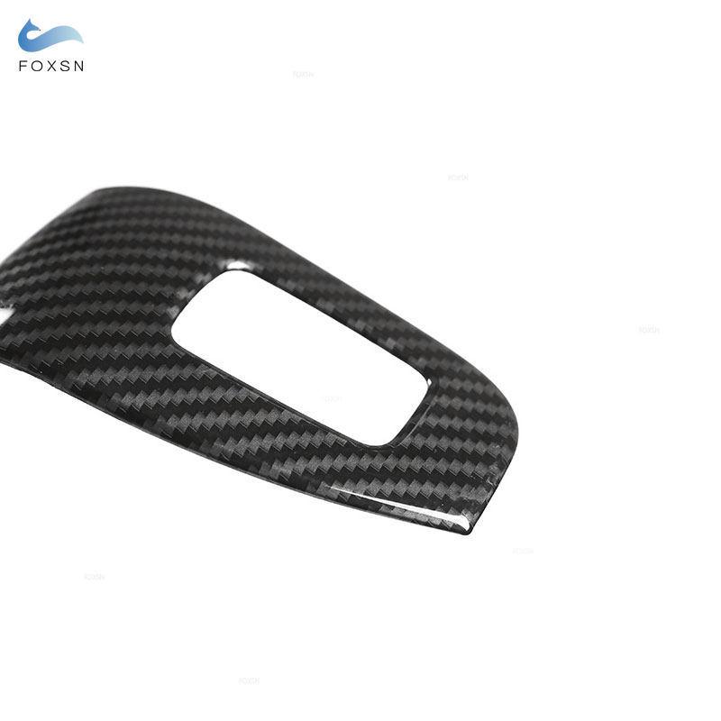 For Mercedes Benz S Class 2014- LHD   Carbon Fiber Texture Car Interior Door Window Lift Switch Button Frame Cover Trim