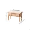 Dollhouse Table with Drawers Rectangular Furniture Detailed for Collectors
