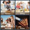 T02C!Rechargeable Electric Salt And Pepper Grinder, Adjustable Electric Salt And Pepper Grinder