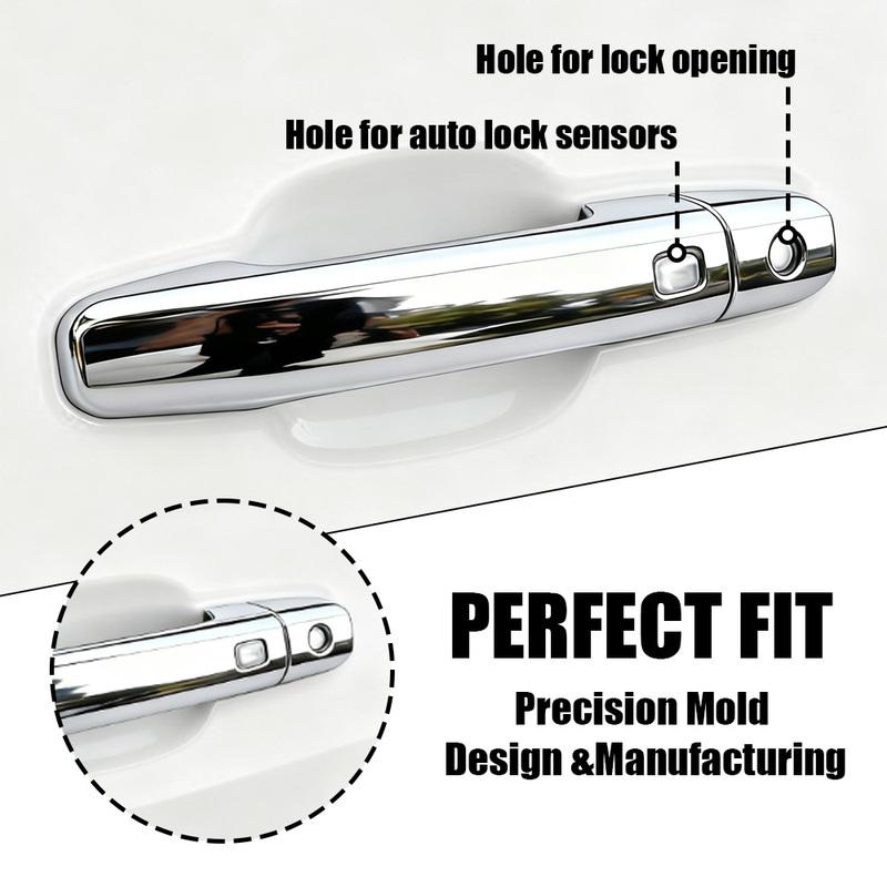 For Chevrolet Silverado GMC Sierra 1500 -2025 Chrome Car Door Handle Cover Trim Styling Accessories