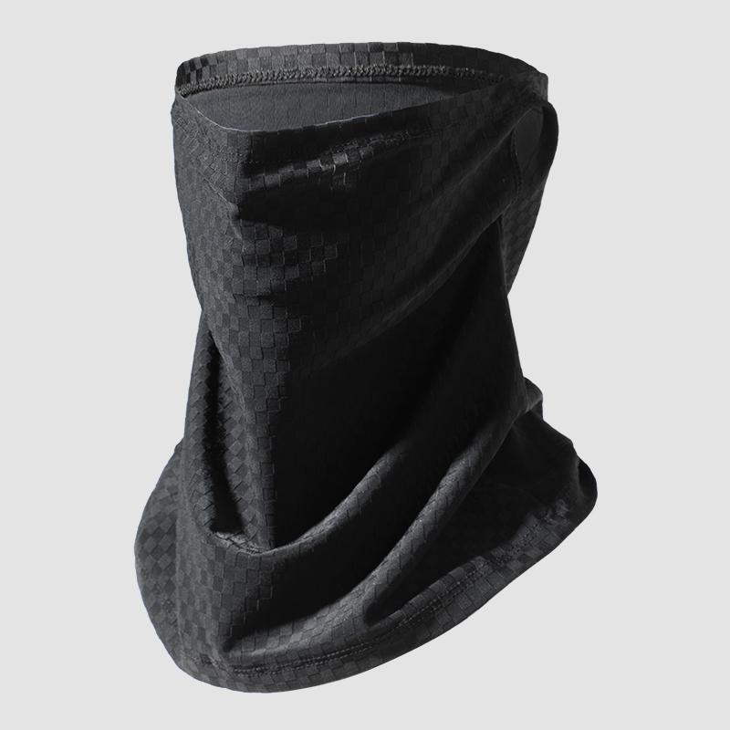 Unisex Summer Outdoor Sports Fishing Ice Silk Cooling UV Protection Sunblock Face Mask One Size чёрный