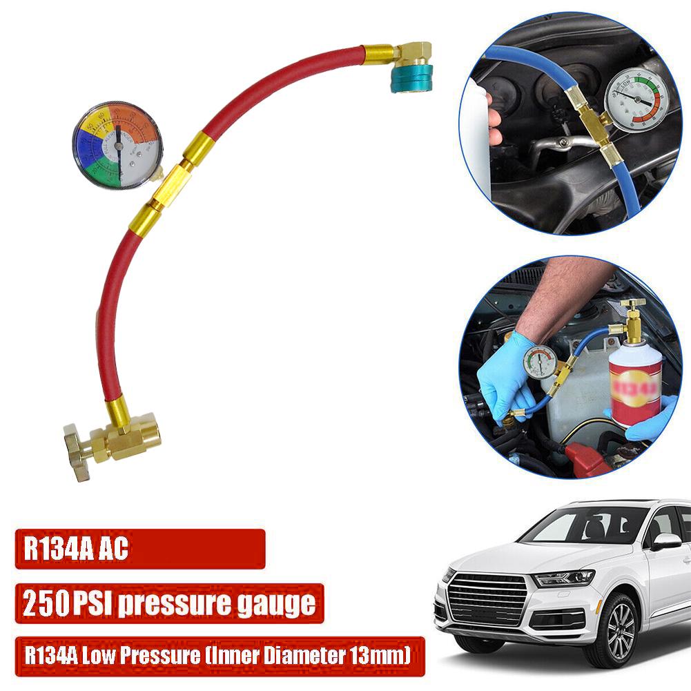 R1234yf U-shaped Car Refrigerant Charging Hose Adapter Connector Repar With Fast Car Gauge Tool Pressure Simple Ac J2a1