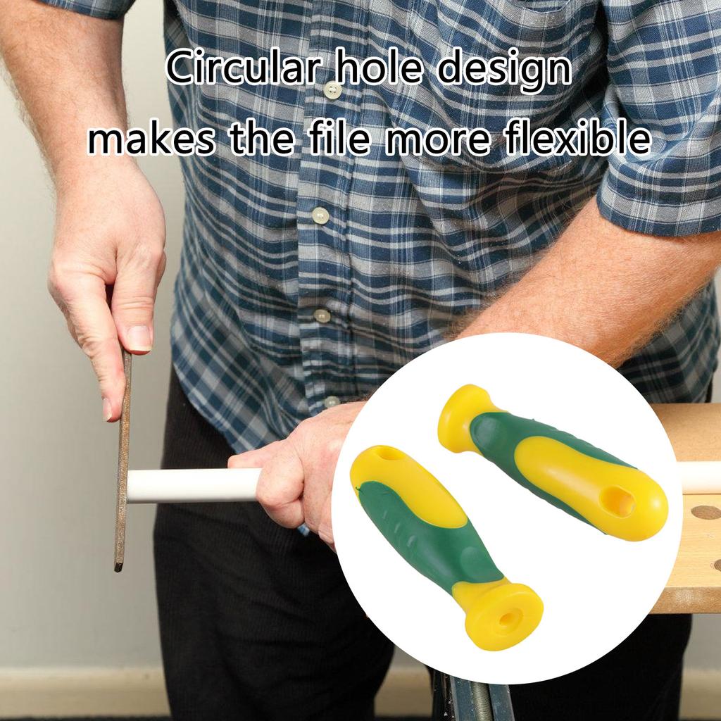 Set Of 5 Nonslip File Handle For Precise Filing In Woodworking And Metal Crafting Projects Enhances Control In Woodwork