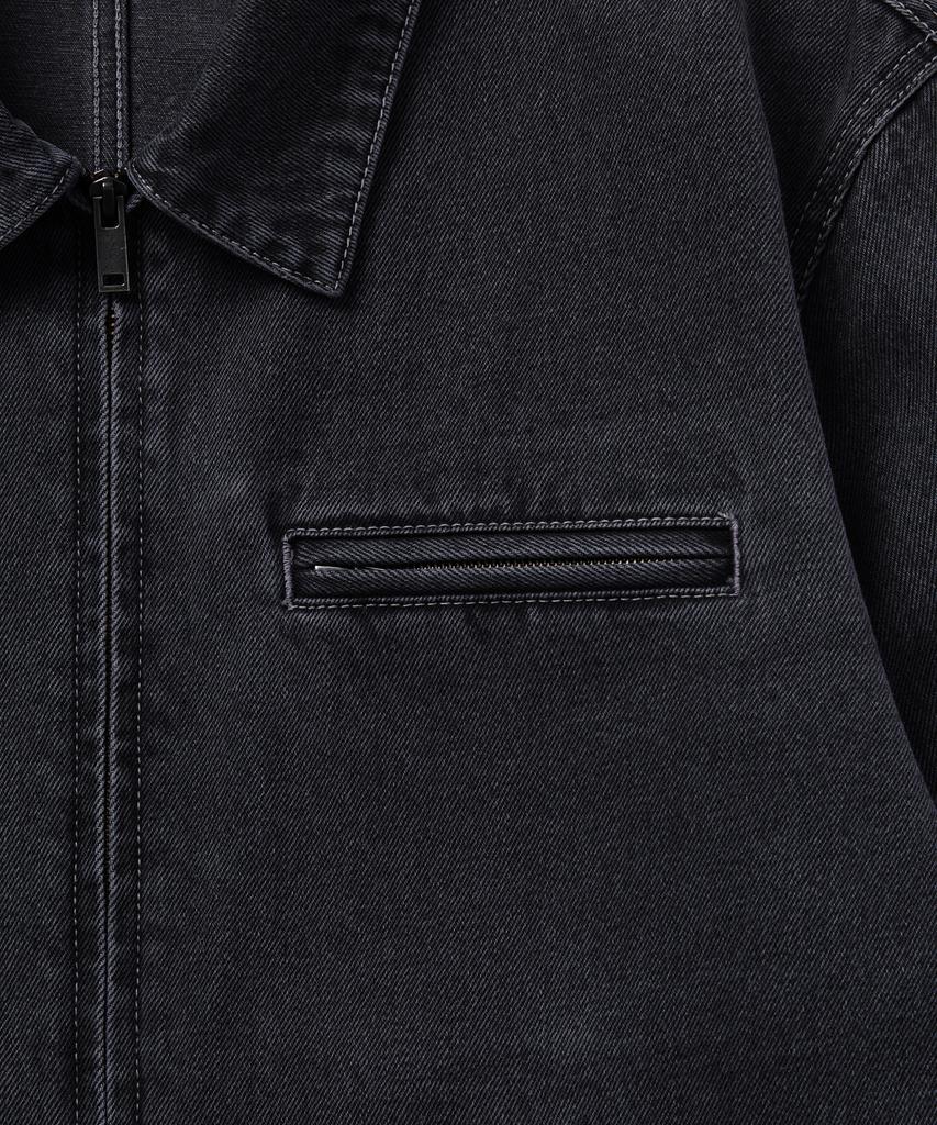 Musinsa Standard Denim Work Jacket [Washed Black]