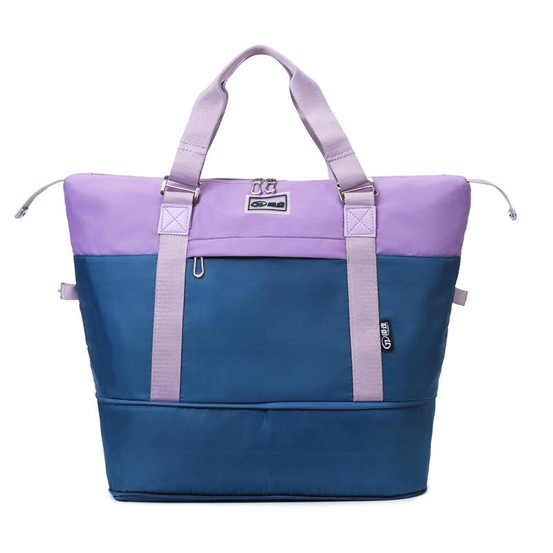 

Водонепроницаемая дорожная сумка для хранения, спортивная сумка для йоги и фитнеса светло-фиолетовый