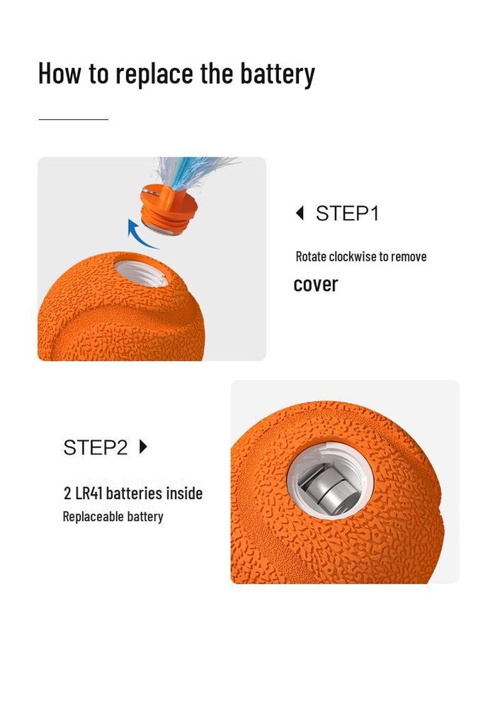 Cross-Border Sound-Activated Cat Toy: Gravity Bounce Squeaky Ball for Self-Play and Boredom Relief