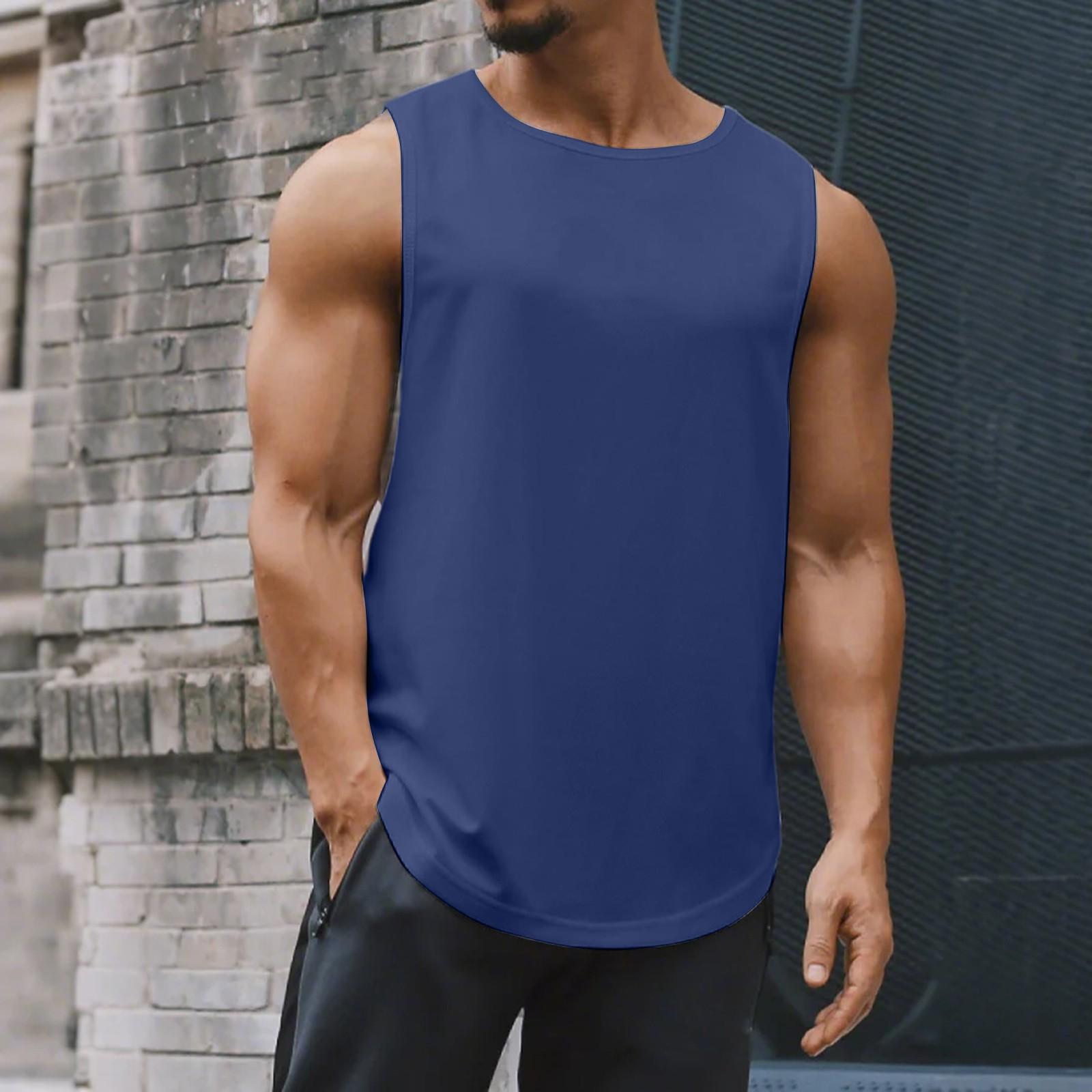 

Мужской сетчатый жилет для фитнеса и похудения, мужской I-образный, широкий, для плеч и спины по центру M тёмно-синий