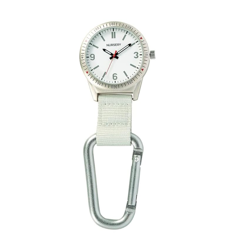 

[Nursery] carabiner watch ladies ONE SIZE silver 1325268A nurse goods