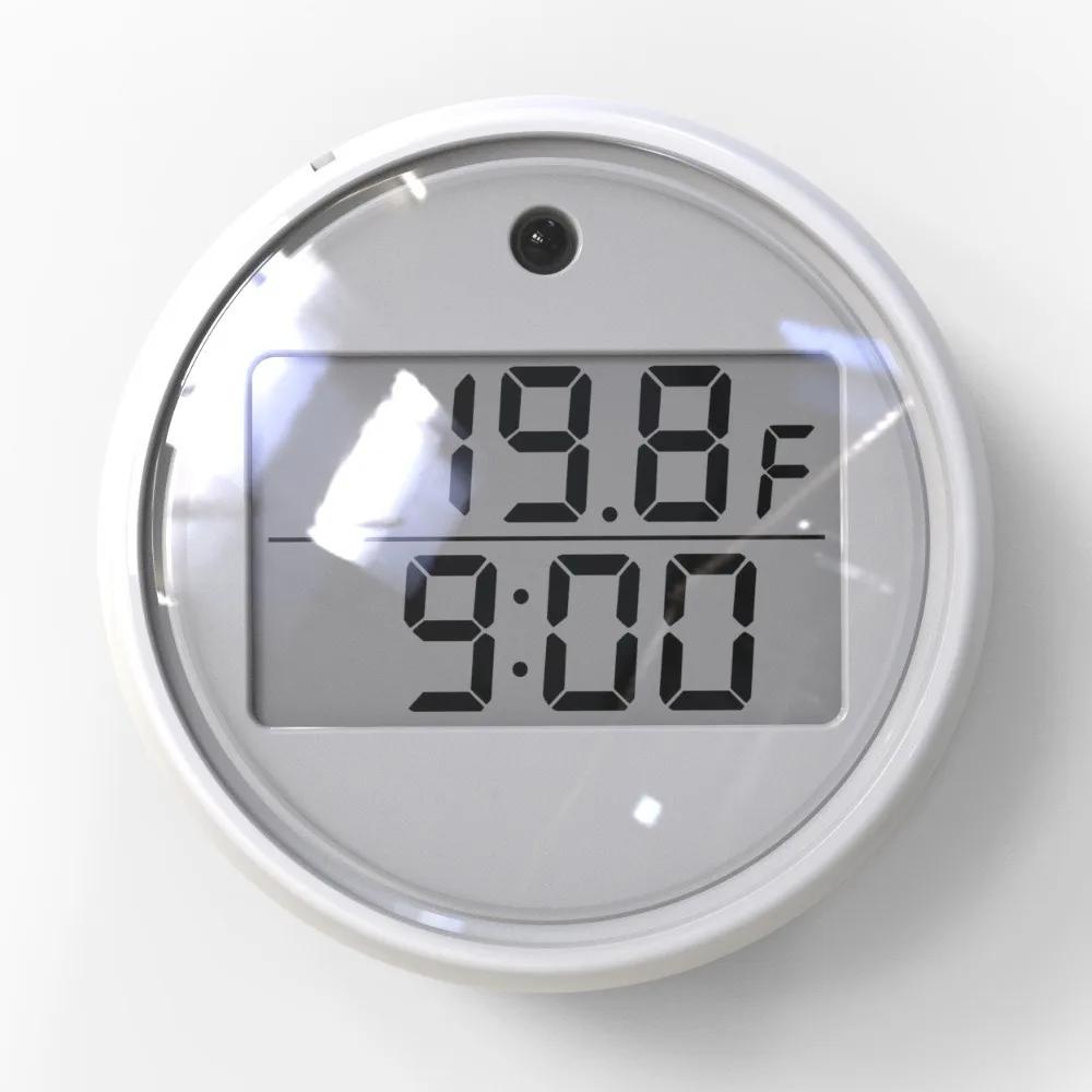 Measuring Thermometer with Time Timed Automatic Ice Bath Water Temperature Gauge,waterproof Alarm, Electronic Thermometer, White