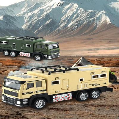1Pcs- High-Quality 1:24 High-Quality Scale Off-Road Transport Vehicle Construction Set High-Quality Miniature High-Quality Rv Play Sets High-Quality