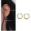 Veelzijdige Titanium Goud Hart Oorbellen: Niche High-End Oorklemmen & Hoops voor Vrouwen