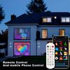 Programovatelné chytré Bluetooth LED okenní závěsové svítidlo RGBIC Dream Color Fairy Lights pro vánoční výzdobu svatební ložnice
