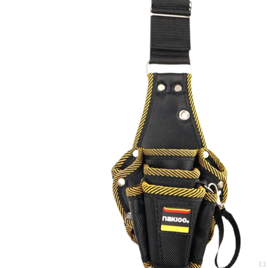 Electrician Tool Pouch with Multiple Pockets Multipurpose Utility Belt Waist Bag for