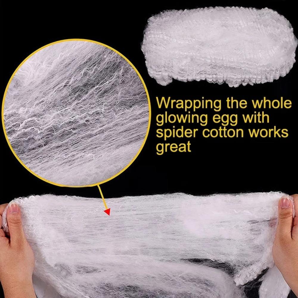 3pcs Scary Halloween Luminous Spider Egg Realistic Glowing Spider Egg Sacs  Halloween Tricky Props