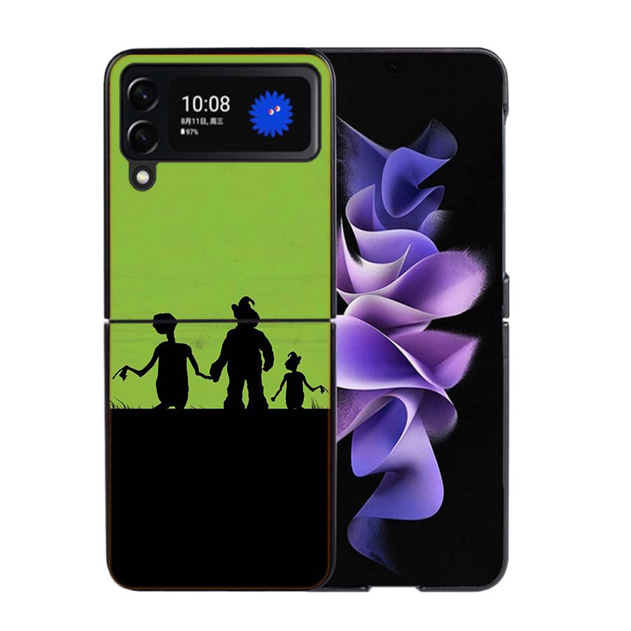 Alf TV Series Phone Case For Samsung Z Flip 7 6 5G Galaxy Z Flip4 Z Flip5 Z Flip3 Coque Black Hard PC Shell Protective Cover