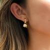 Yori Stainless Steel Elephant Animal Pendant Trendy Earrings for Women Trendy Metal Texture 18 K Earrings Golden Accessories