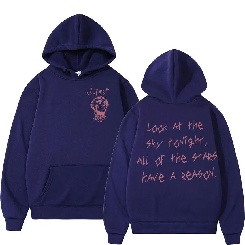 Rapper Lil Peep Tour Concert Men's Hoodie Hip Hop Pullover Sweatshirt Unisex Casual Fashion Long Sleeve Hooded Gothic Sportwear