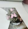 Korean Style Versatile Diamond Butterfly Silk Scarf Ring