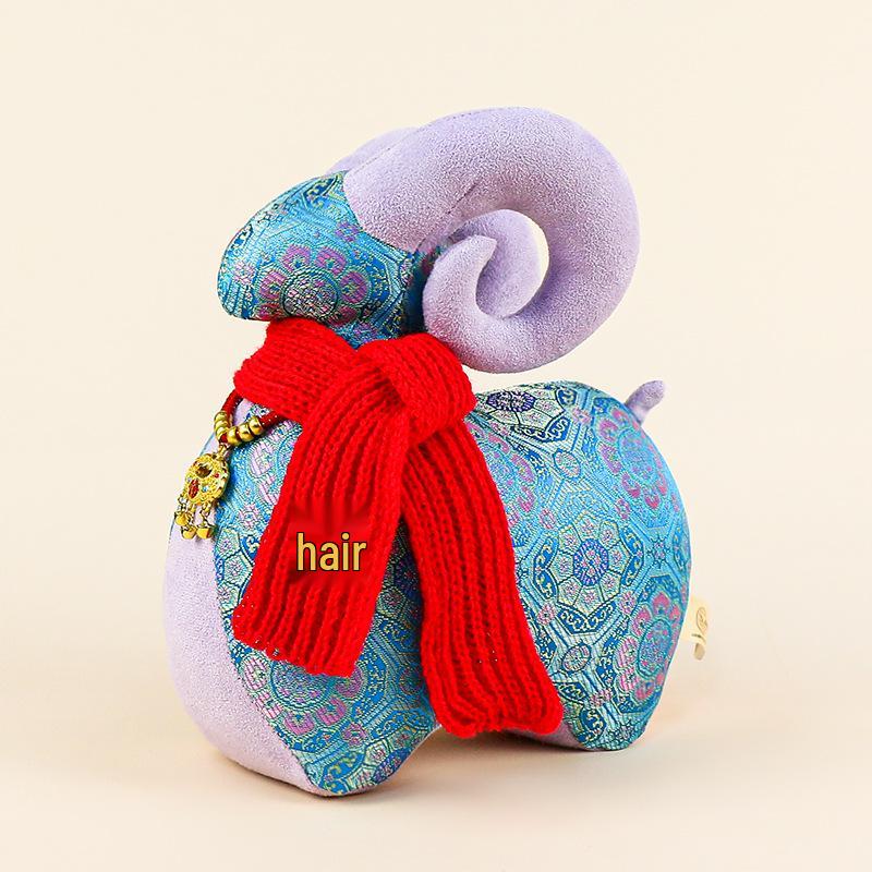 Ethnic Style Floral Zodiac Horse Plush Toy Gift
