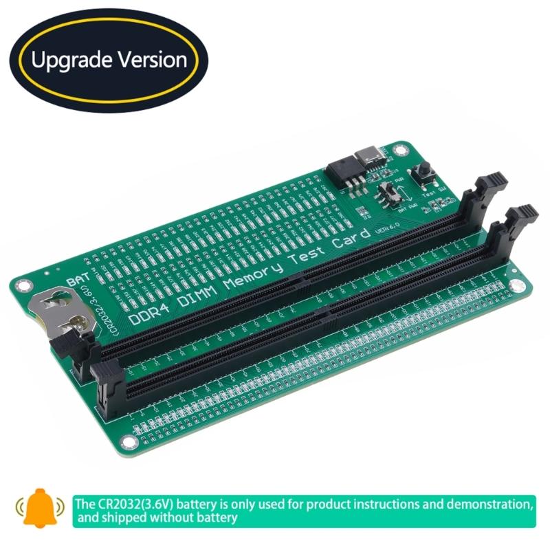 Tester gniazda pamięci DDR4 Szeroka kompatybilność Tester pamięci DDR4 Do naprawy komputerów Płyta adaptera do komputera