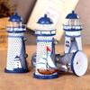 Lighthouse Metal Table Lamp Night Light Outdoor Décor Lawn and Garden Decor