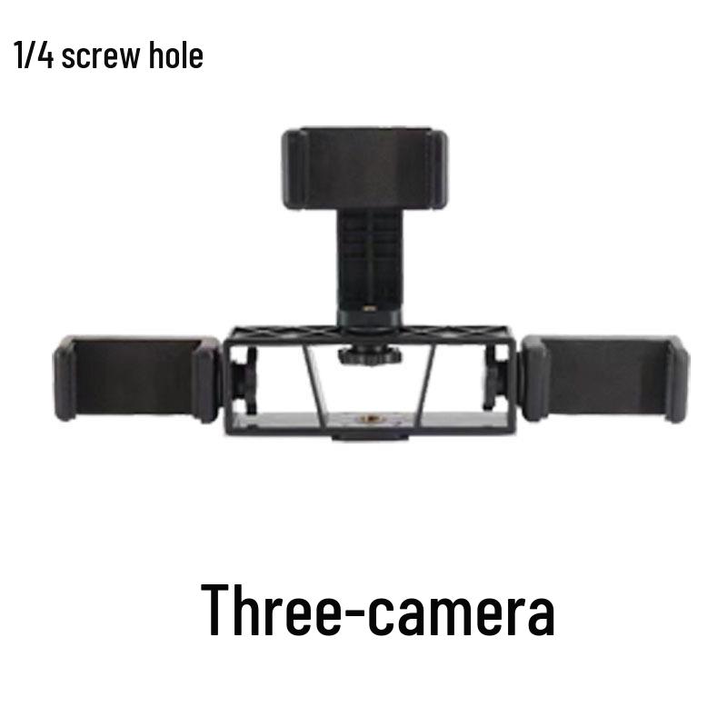 Multifunctionele Universele Mobiele Telefoon & Camera Live Streaming Standaard met Drievoudige Mount Adapter