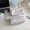 High Quality Lace Floral Pattern Pen Bag Zipper Design Large Capacity Pencil Case Stationery Organizer School Office